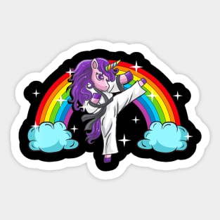 Unicorn Kung Fu Karate Marital Arts Jiu Jutsu Magical Gift Sticker